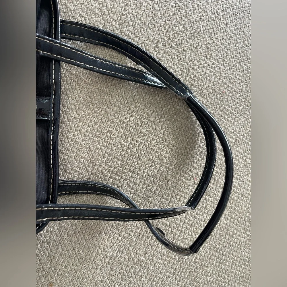 Coach Black and Tan Signature Tote